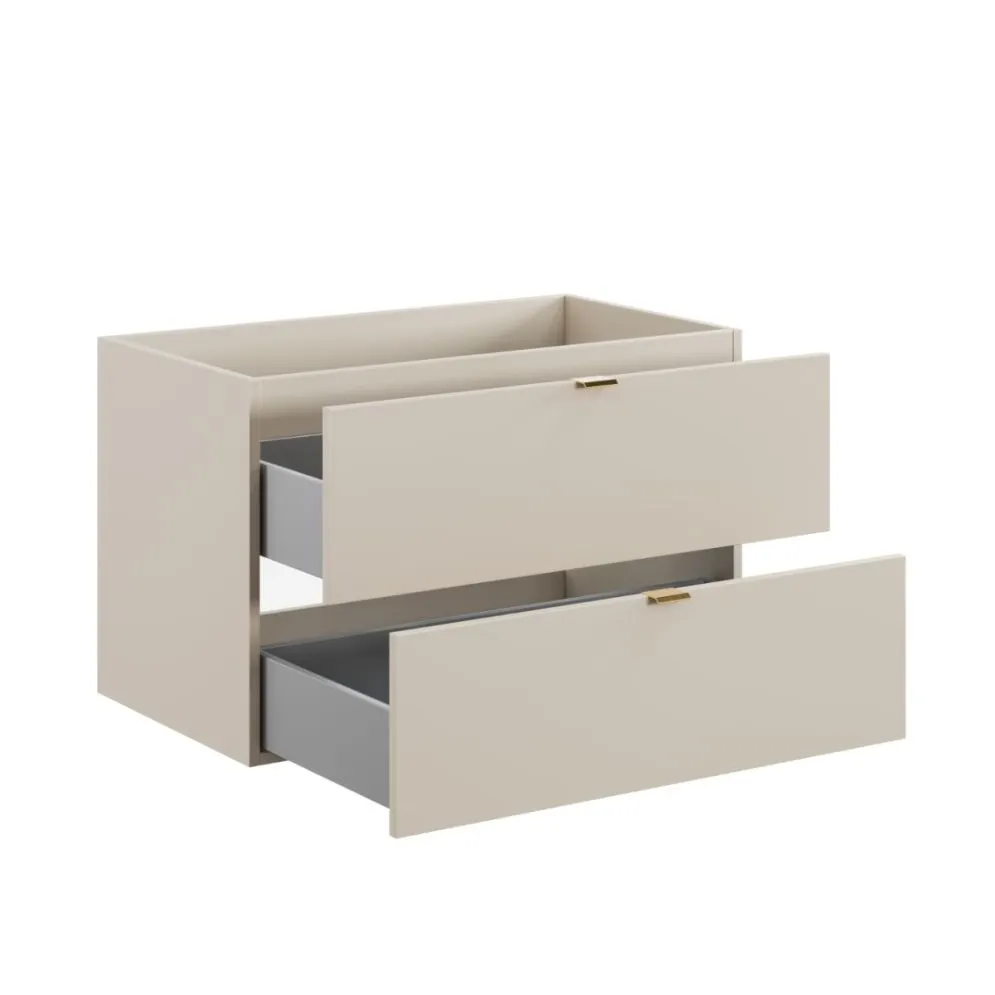 Szafka pod umywalkę DALIA CASHMERE 2S 80cm kaszmirowy mat I sklep meblowy MIRAT. styl SKANDYNAWSKI kolekcja DALIA CD