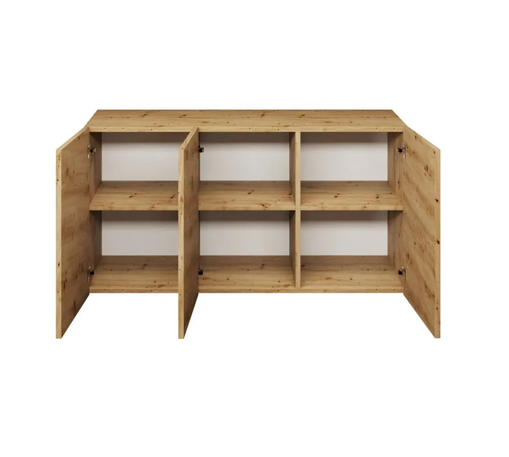 Komoda GABI 160cm dąb artisan wisząca bezuchwytowa I sklep meblowy MIRAT.  kolekcja GABI