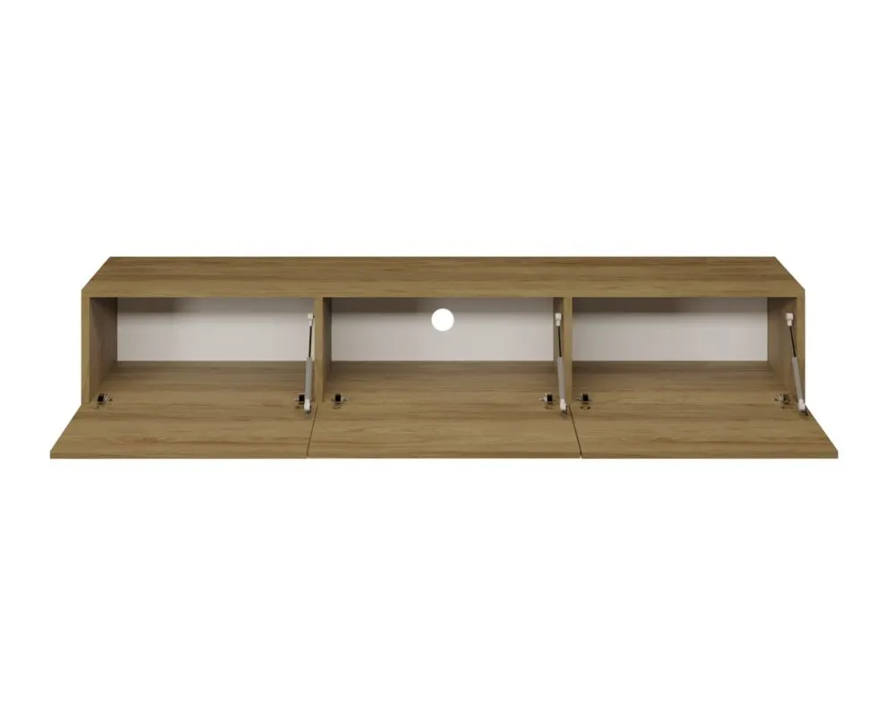 Szafka RTV GABI 180cm dąb hikora podwieszana I sklep meblowy MIRAT.  kolekcja GABI