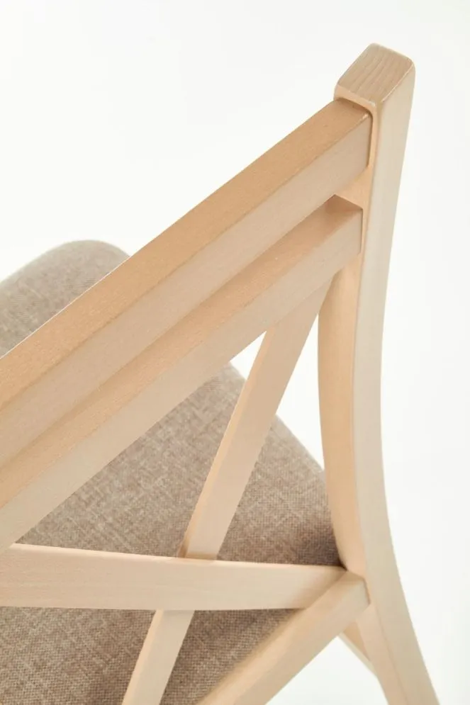 Krzesło DARIUSZ dąb sonoma tapicerowane siedzisko | MIRAT. styl KLASYCZNY kolekcja DARIUSZ