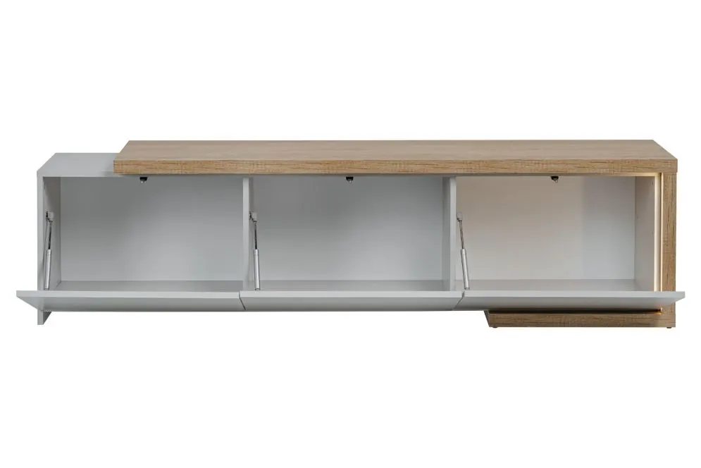 Szafka RTV DASAR kaszmir/dąb grand naturalny w stylu skandynawskim I sklep meblowy MIRAT. styl SKANDYNAWSKI kolekcja DASAR