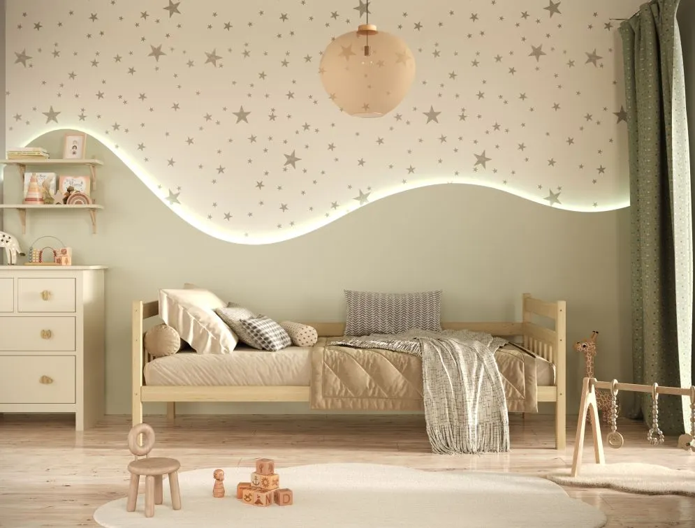 Łóżko dla dziecka z drewna sosnowego Lulek 160x80 naturalne | MIRAT