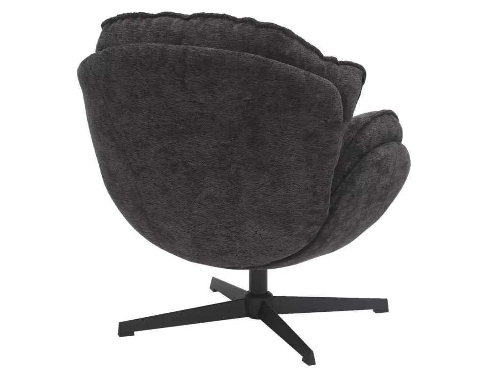 Fotel do salonu obracany BETTY Czarny | MIRAT