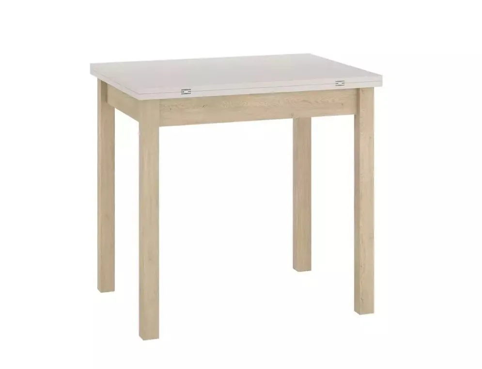 Stół Flip 60(120)x80 cm rozkładany kaszmir dąb | MIRAT styl SKANDYNAWSKI