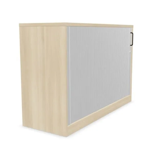 Szafka biurowa żaluzjowa EASY SPACE CABINET HRT 2-OH 120cm akacjowa zamykana I sklep meblowy MIRAT.