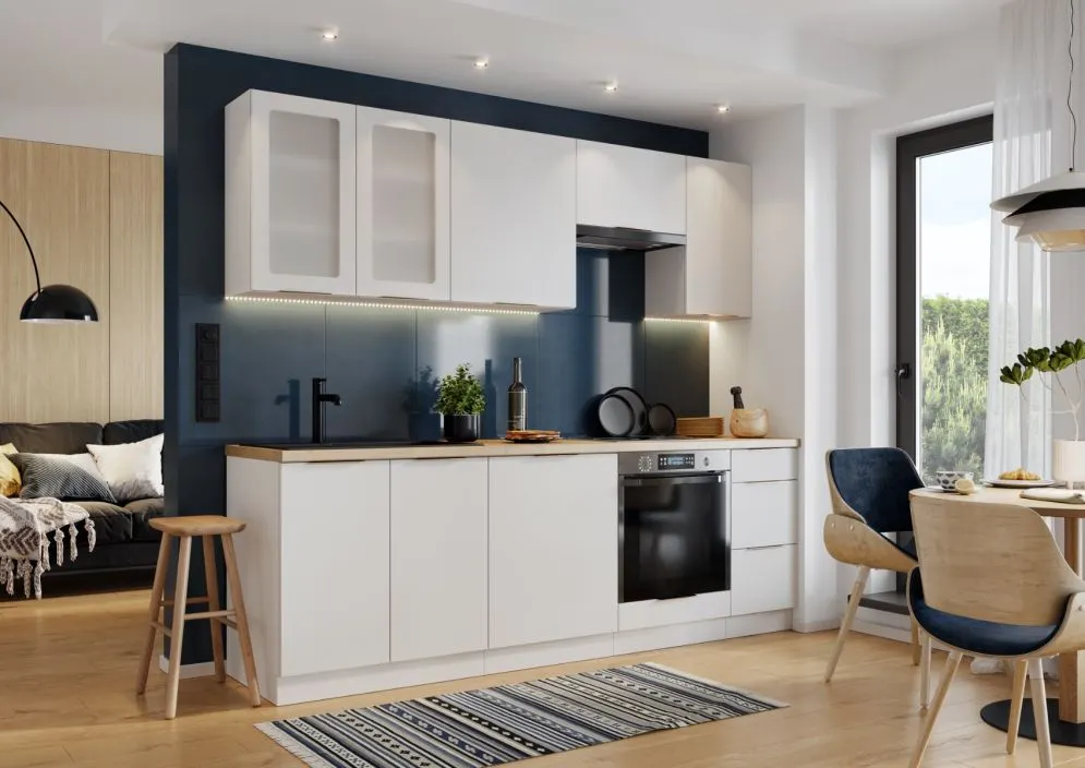 Szafka kuchenna wisząca 80 DENIS WS80 szara dwudrzwiowa I MIRAT.  kolekcja DENIS