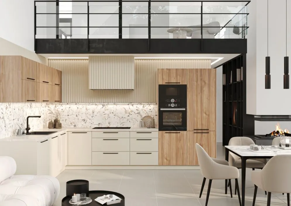 Szafka kuchenna wisząca 80 DENIS W80 GRF/2 dąb London solidna | MIRAT.  kolekcja DENIS