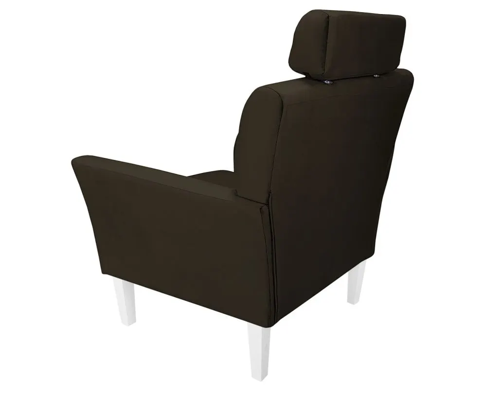 Fotel PIRO MG VELVET brązowy tapicerowany aksamitem | MIRAT. styl GLAMOUR