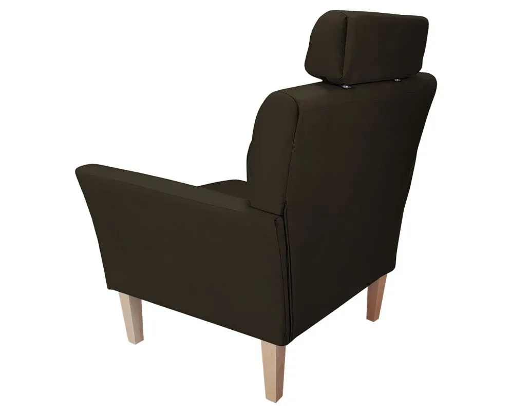 Fotel PIRO MG VELVET brązowy tapicerowany aksamitem | MIRAT. styl GLAMOUR