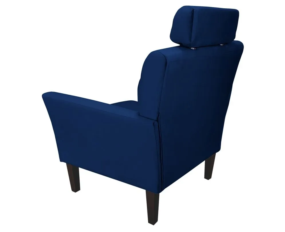 Fotel PIRO MG VELVET granatowy tapicerowany aksamitem | MIRAT. styl GLAMOUR