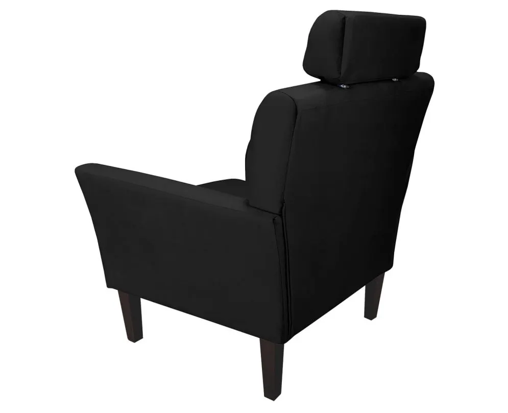 Fotel PIRO MG VELVET czarny tapicerowany aksamitem | MIRAT. styl GLAMOUR