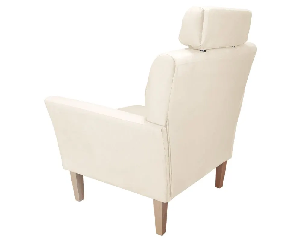 Fotel PIRO MG VELVET ecru tapicerowany aksamitem | MIRAT. styl GLAMOUR