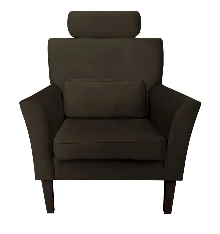 Fotel PIRO MG VELVET brązowy tapicerowany aksamitem | MIRAT. styl GLAMOUR