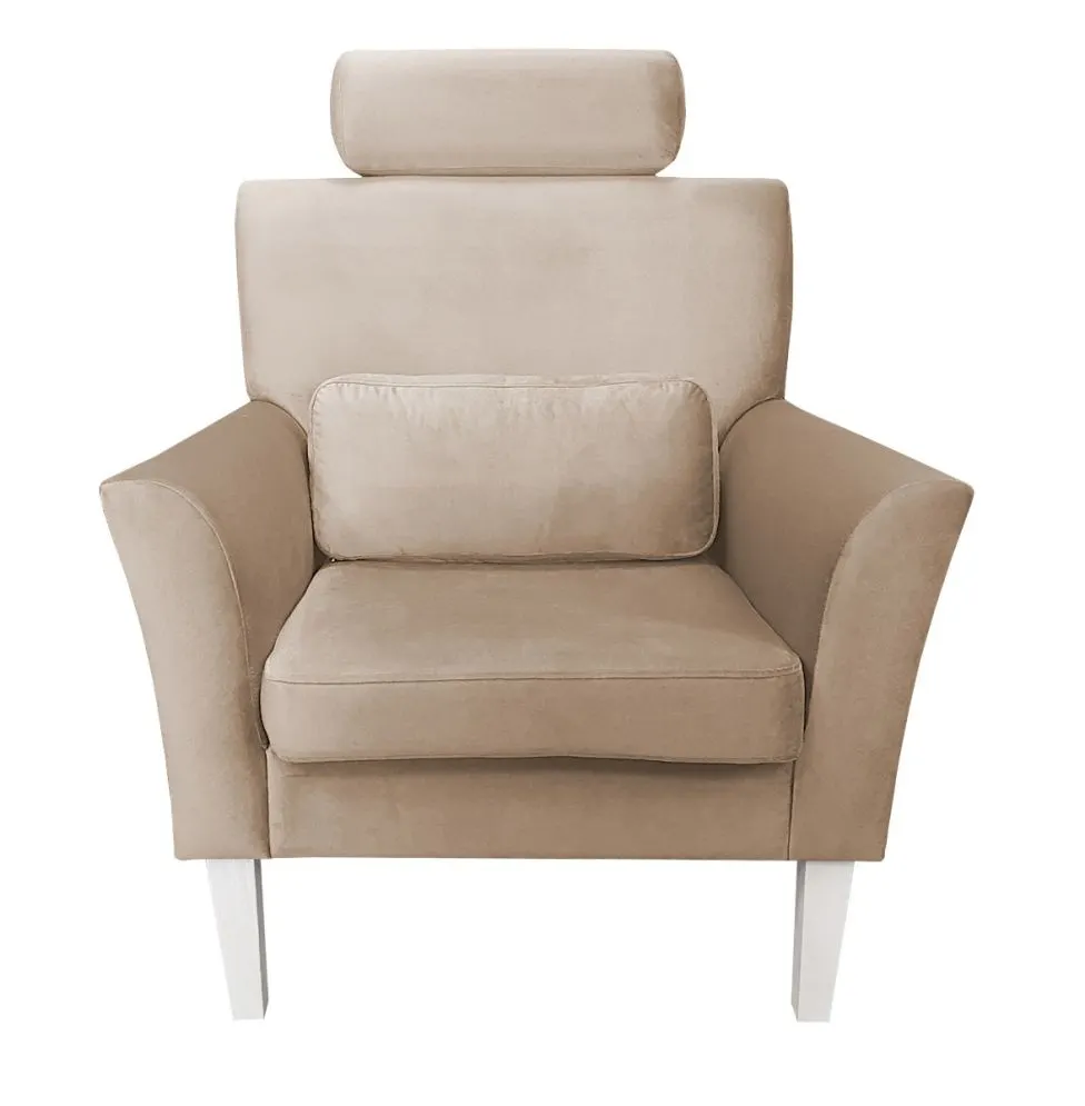 Fotel PIRO MG VELVET szary tapicerowany aksamitem | MIRAT. styl GLAMOUR