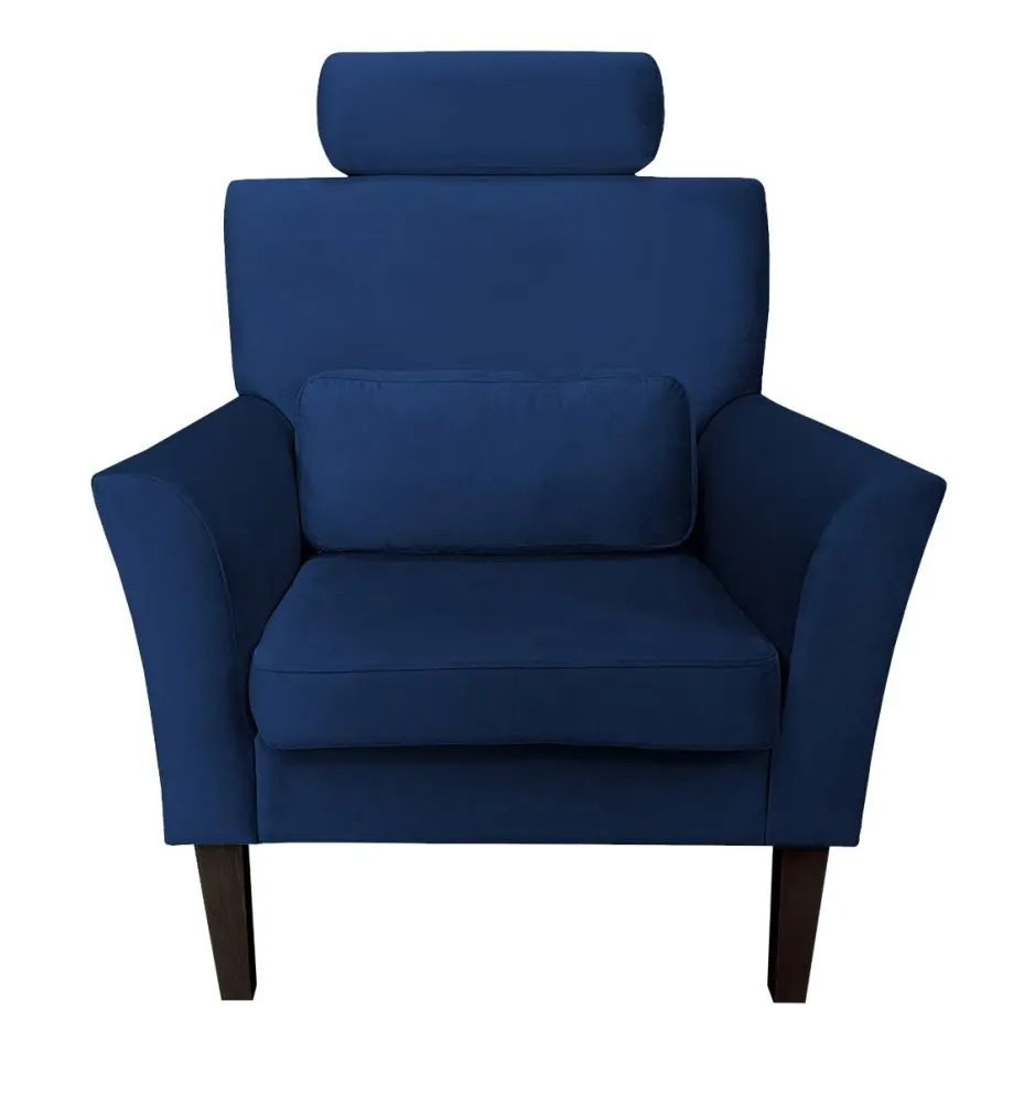 Fotel PIRO MG VELVET granatowy tapicerowany aksamitem | MIRAT. styl GLAMOUR