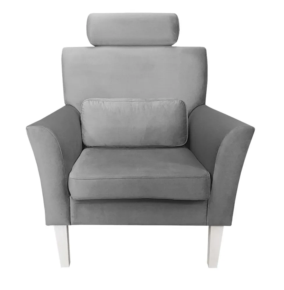 Fotel PIRO MG VELVET ciemnoszary tapicerowany aksamitem | MIRAT. styl GLAMOUR