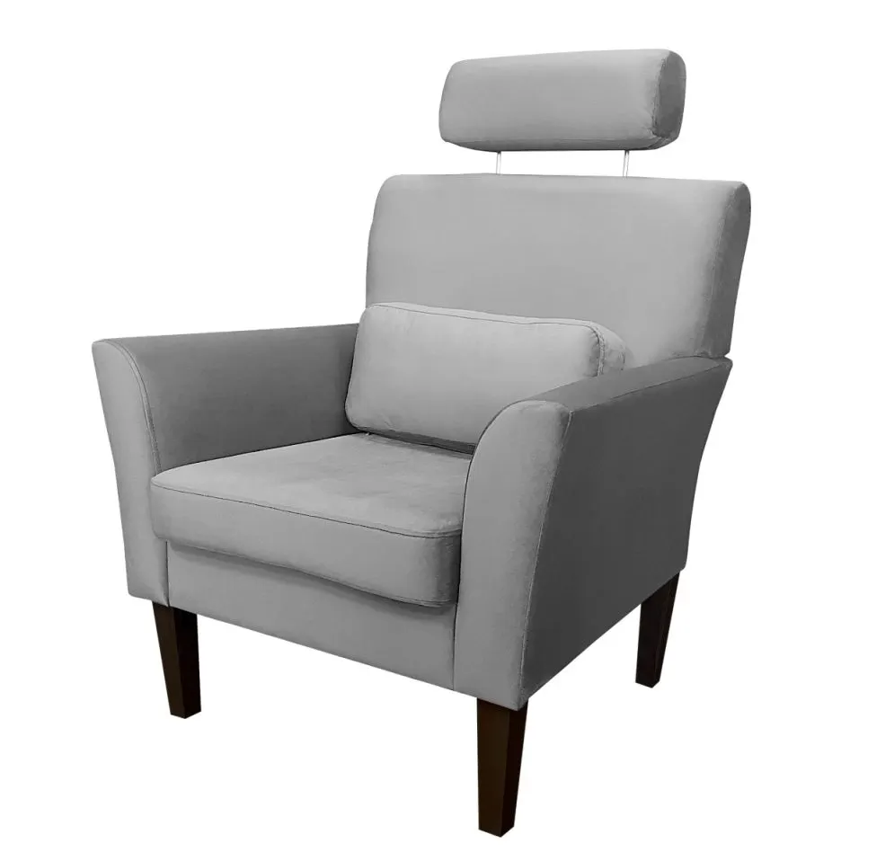 Fotel PIRO MG VELVET ciemnoszary tapicerowany aksamitem | MIRAT. styl GLAMOUR