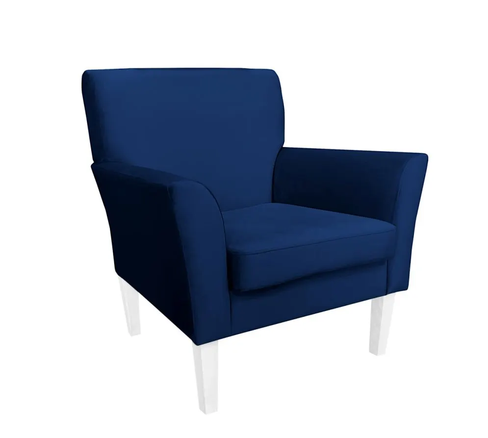 Fotel PIRO MG VELVET granatowy tapicerowany aksamitem | MIRAT. styl GLAMOUR