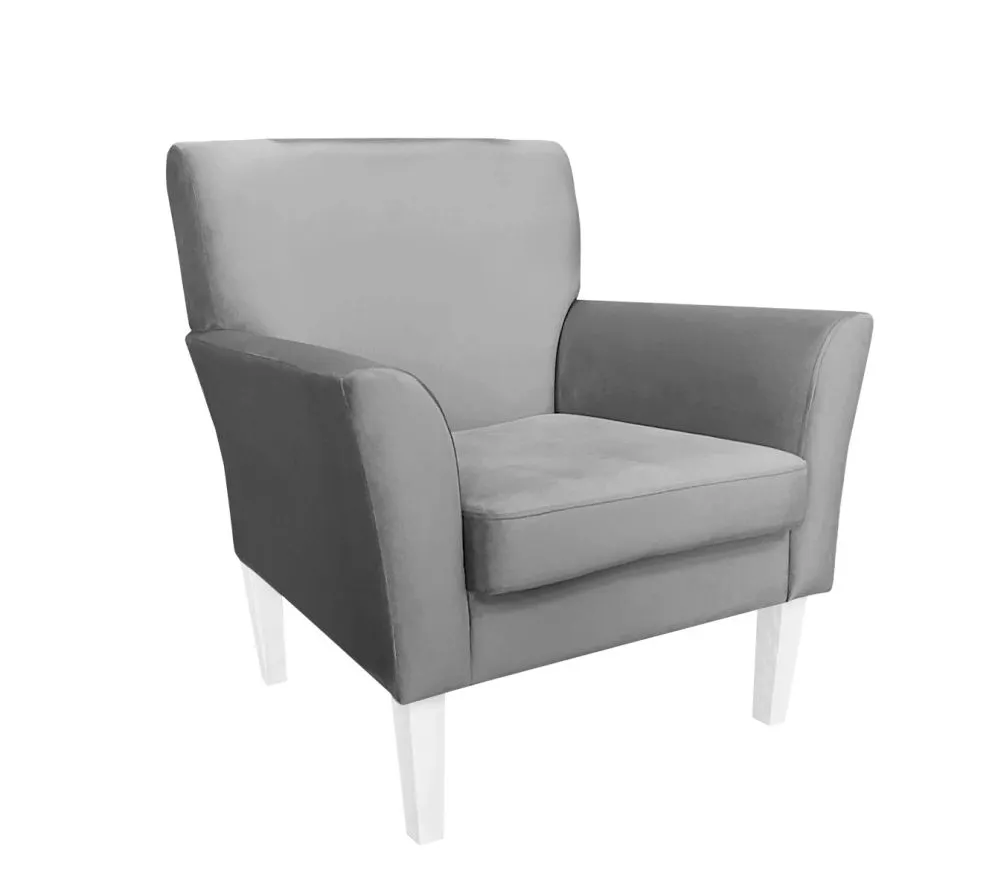 Fotel PIRO MG VELVET ciemnoszary tapicerowany aksamitem | MIRAT. styl GLAMOUR