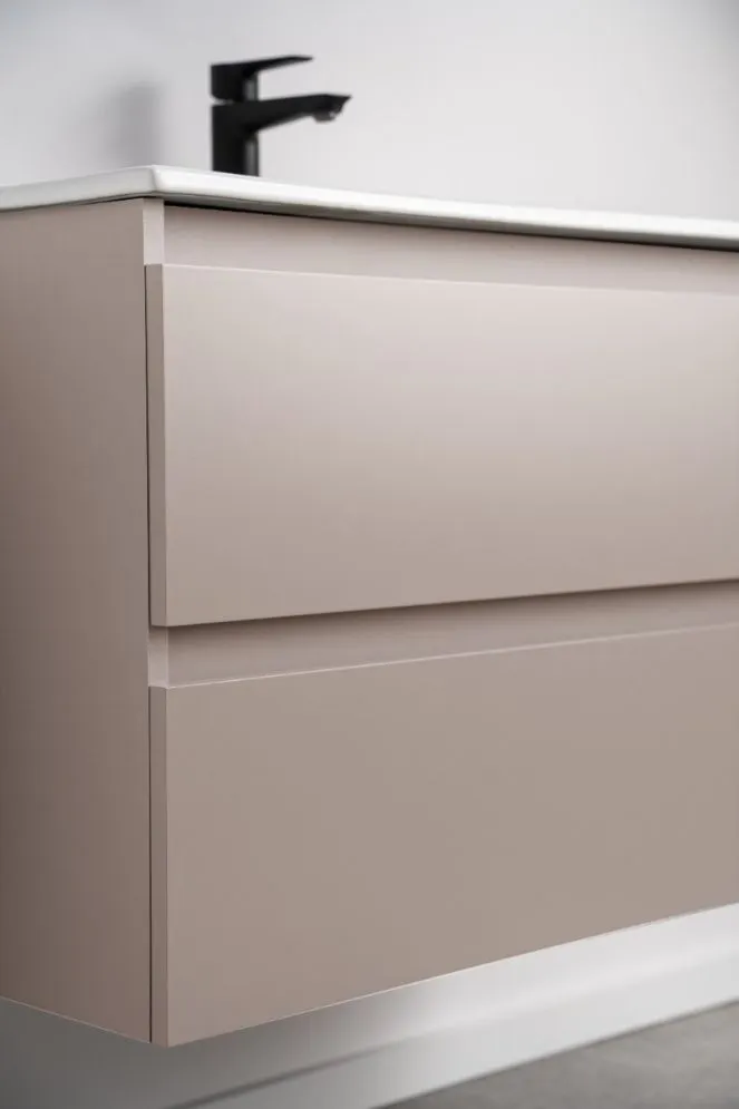 Szafka pod umywalkę ARCO 60 cm kaszmirowa z szufladami| MIRAT