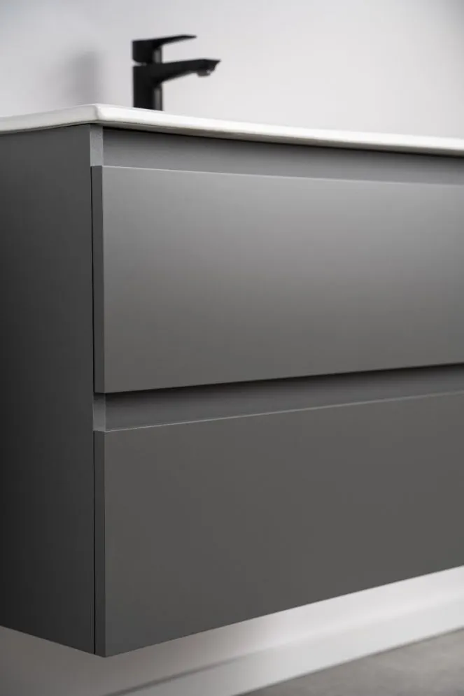 Szafka pod umywalkę ARCO 60 cm grafitowa wisząca| MIRAT