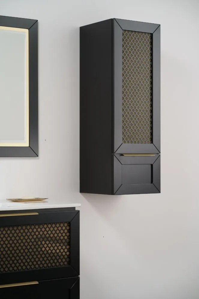 Szafka łazienkowa niska CHIC 35 cm biała półmat z półkami i szufladą| MIRAT  kolekcja CHIC