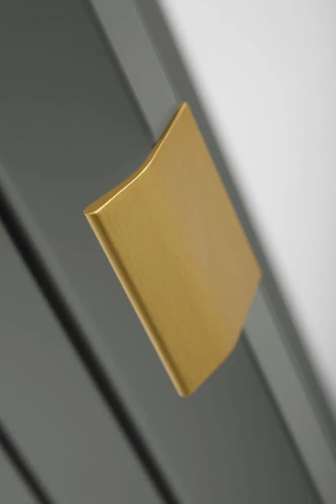 Szafka łazienkowa wisząca HARMO 31 cm szaro-zielona półmat słupek | MIRAT  kolekcja HARMO