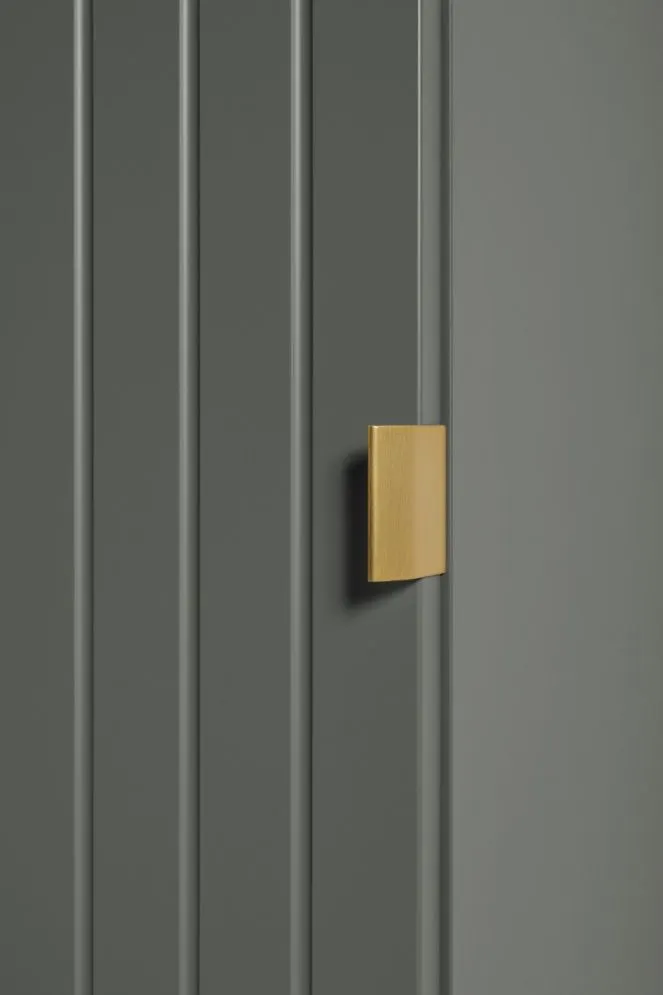 Szafka łazienkowa wisząca HARMO 31 cm szaro-zielona półmat słupek | MIRAT  kolekcja HARMO