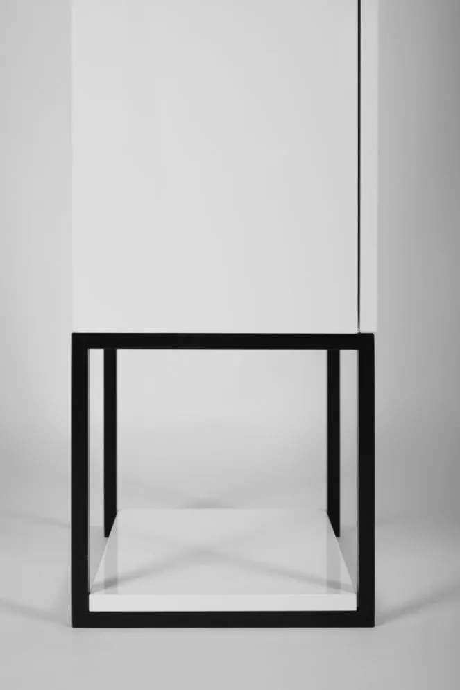 Szafka łazienkowa wysoka LOV 33 cm biała połysk z półkami| MIRAT  kolekcja LOV