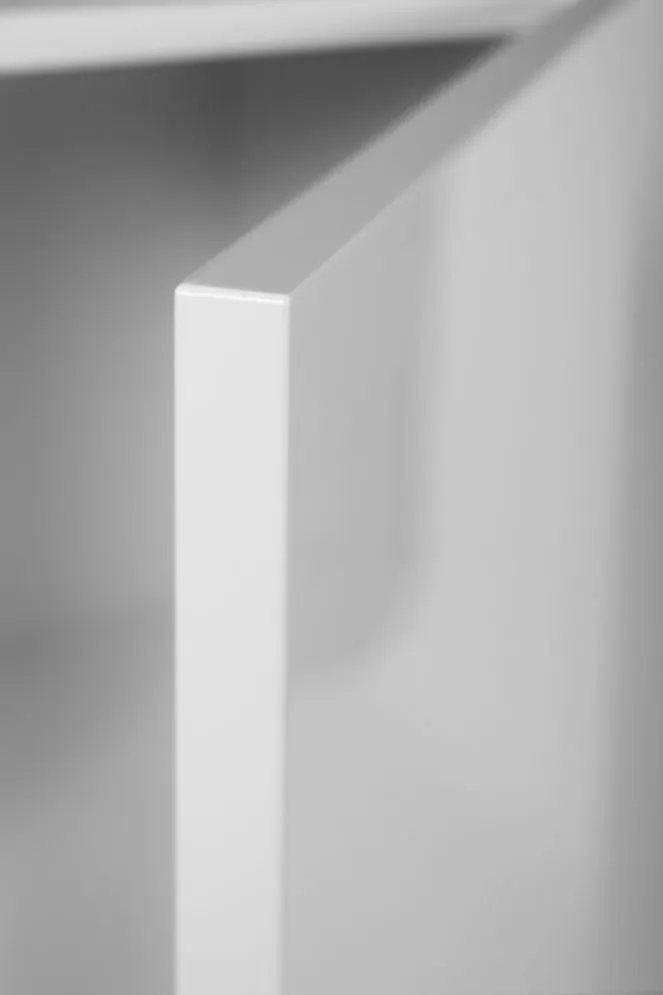 Szafka łazienkowa wysoka LOV 33 cm biała połysk z półkami| MIRAT  kolekcja LOV