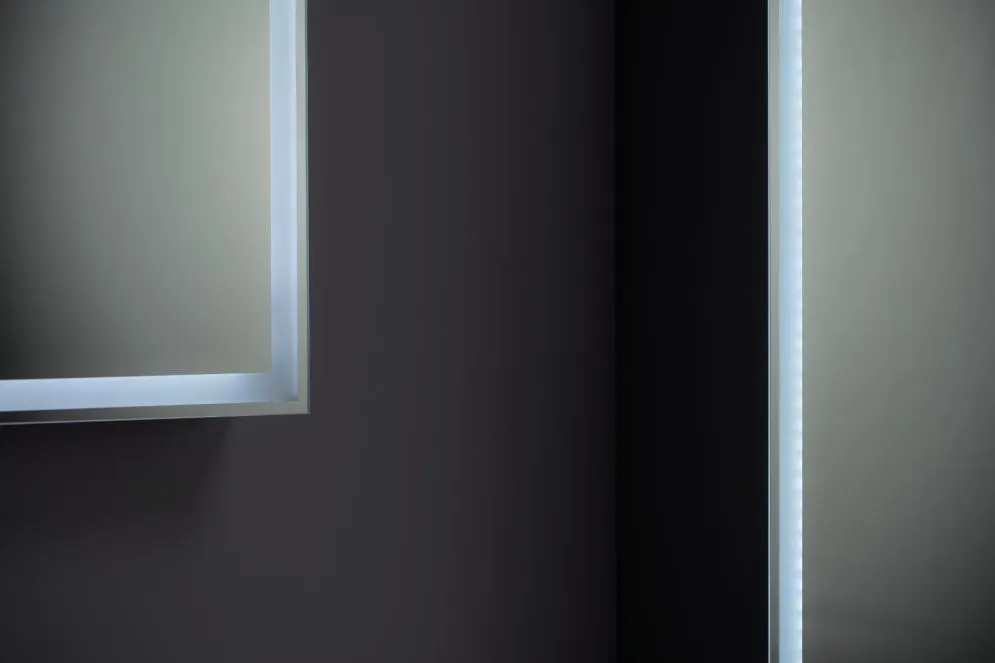 Szafka lustrzana NEO 52 cm czarna mat z oświetleniem LED na dotyk| MIRAT  kolekcja NEO