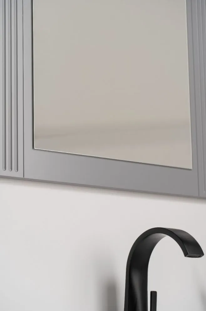 Lustro łazienkowe OXFORD 60x80 cm w ramie ciemno szare| MIRAT  kolekcja OXFORD