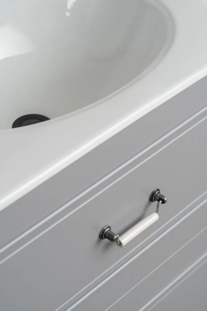 Szafka pod umywalkę OXFORD 60 cm w kolorze ciemno szarym półmat | MIRAT