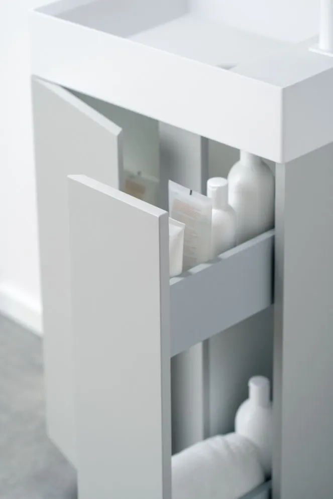 Szafka pod umywalkę UNIQ 49 cm jasno szara półmat z CARGO | MIRAT  kolekcja UNIQ