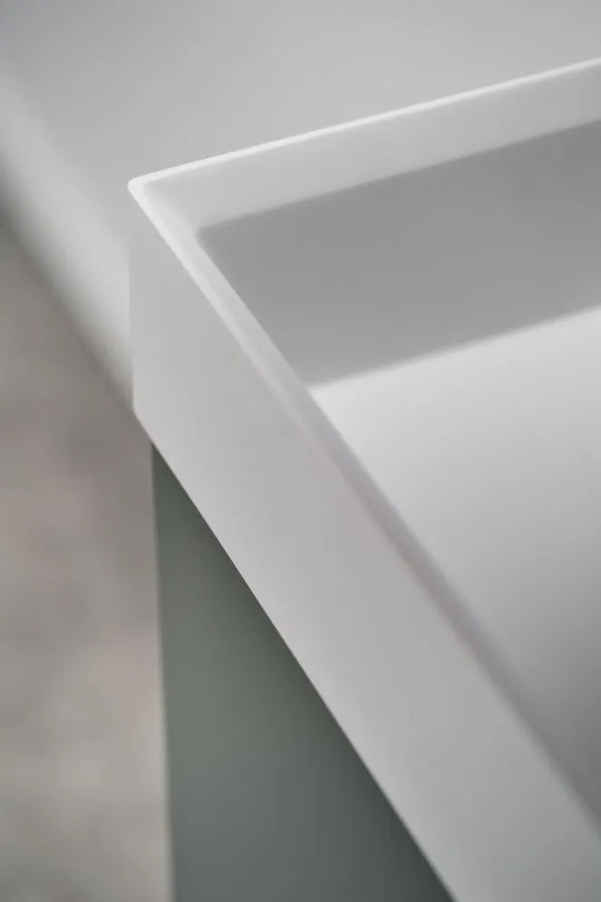 Szafka pod umywalkę UNIQ 49 cm szaro-zielona półmat wisząca | MIRAT  kolekcja UNIQ