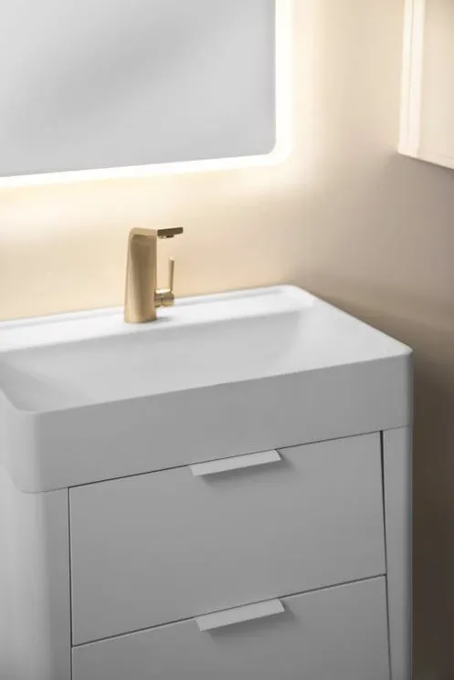 Szafka pod umywalkę meblową VIBE 80 cm czarna mat na metalowych nogach| MIRAT  kolekcja VIBE