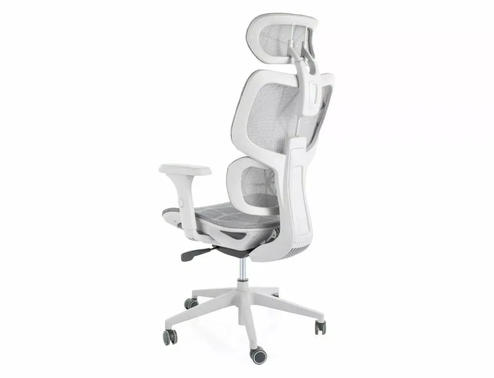 Fotel biurowy DEVON szary z regulowanym odcinkiem lędźwiowym I sklep meblowy MIRAT.