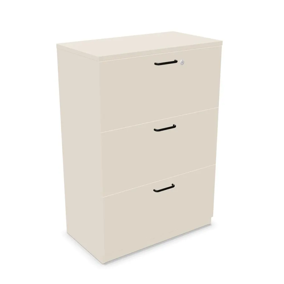 Komoda biurowa EASY SPACE CABINET 3D 80cm kaszmirowa zamykana I sklep meblowy MIRAT.