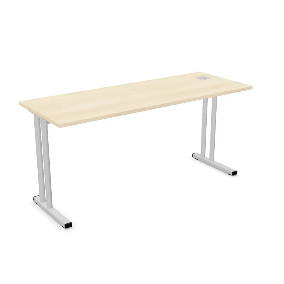Biurko EASY SPACE C-LEG RC 140x60cm akacjowe proste I sklep meblowy MIRAT.