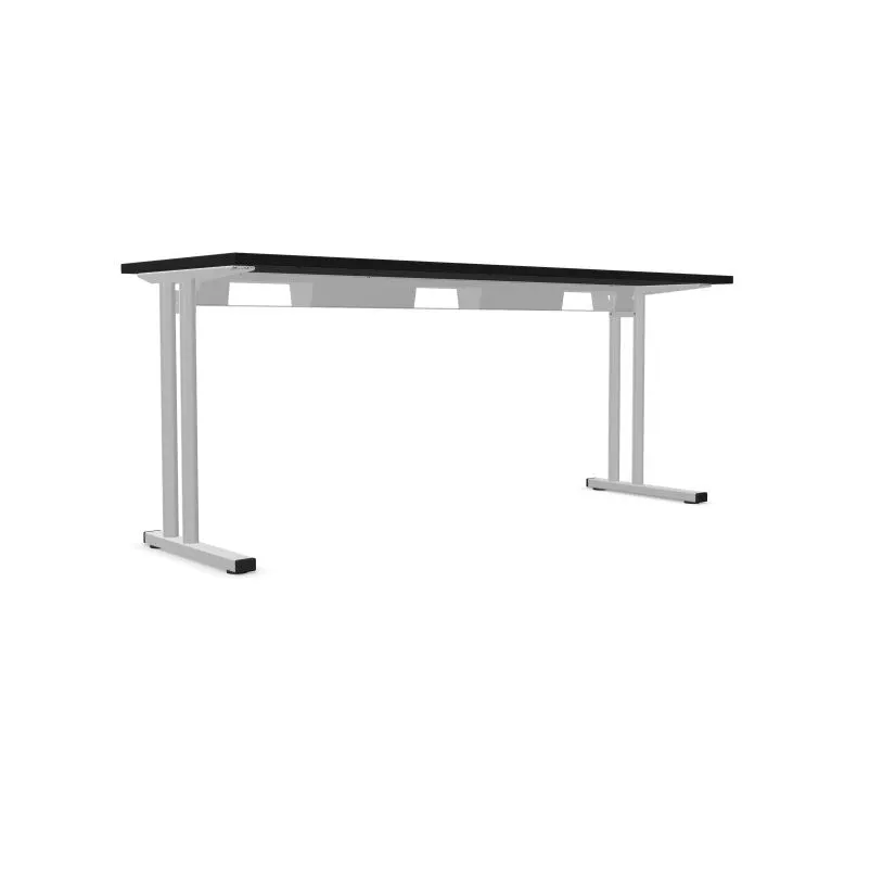 Biurko EASY SPACE C-LEG RC 180x60cm czarne grafitowe szerokie I sklep meblowy MIRAT.