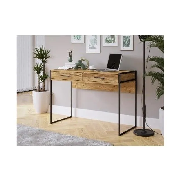 Biurko KAMMY appenzeller fichte/czarne z szufladami I sklep meblowy MIRAT. styl LOFT