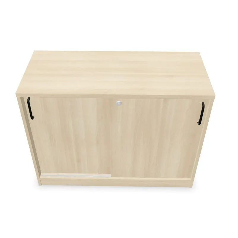 Szafka biurowa przesuwna EASY SPACE CABINET S 1.5-OH 100cm akacjowa zamykana I sklep meblowy MIRAT.