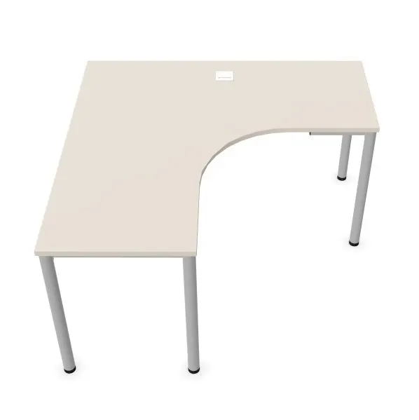 Biurko narożne EASY SPACE I-LEG LS 140x140cm kaszmirowe I sklep meblowy MIRAT.