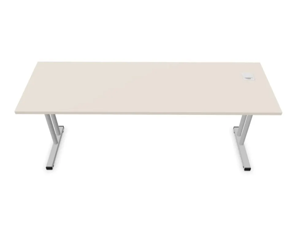 Biurko EASY SPACE C-LEG RC 180x60cm kaszmirowe do biura I sklep meblowy MIRAT.