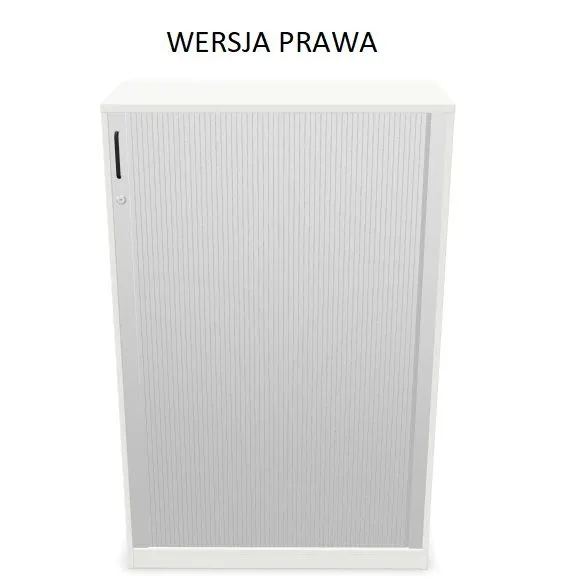 Szafka biurowa żaluzjowa EASY SPACE CABINET HRT 4-OH 100cm biała zamykana I sklep meblowy MIRAT.