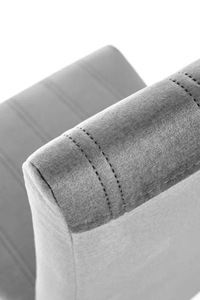 Krzesło DIEGO 3 VELVET jasnoszare na drewnianych nogach | MIRAT. styl SKANDYNAWSKI