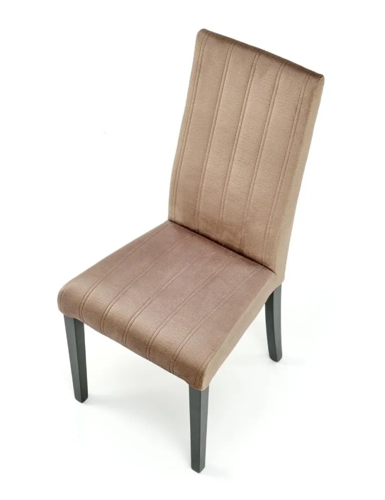 Krzesło tapicerowane DIEGO 2 VELVET z przeszyciami beżowe I sklep meblowy MIRAT.