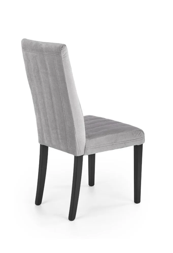 Krzesło DIEGO 2 VELVET jasny popiel tapicerowane aksamitem | MIRAT.