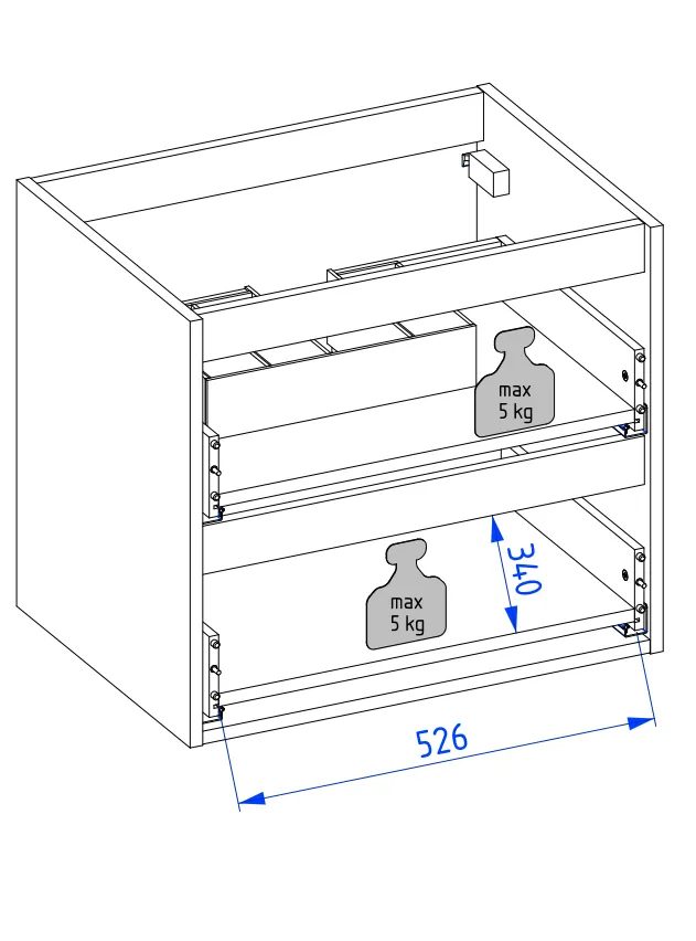 Szafka pod umywalkę ARCO 60 cm grafitowa wisząca| MIRAT