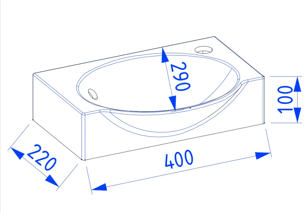 Zestaw Szafka łazienkowa wisząca z umywalką DIA 40 cm pudrowy róż półmat | MIRAT